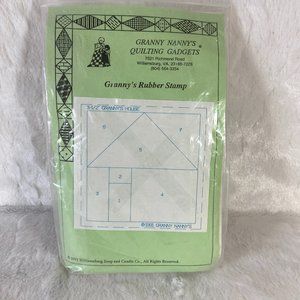 Granny Nanny's Quilting Gadgets Packet of 1 Rubber Stamp Quilting from 1991 New
